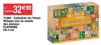 Cora x Carrefour Playmobil 71006 - calendrier de l’avent des animaux offre