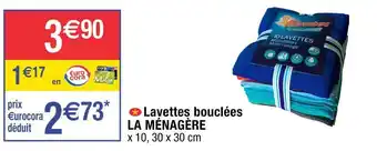 Cora x Carrefour La ménagère lavettes bouclées offre