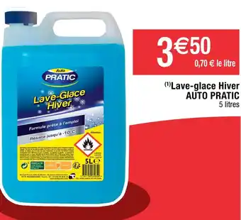 Cora x Carrefour Auto pratic lave-glace hiver offre