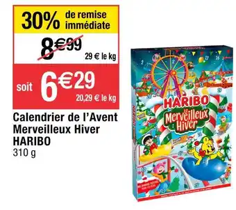Cora x Carrefour Haribo calendrier de l’avent merveilleux hiver offre