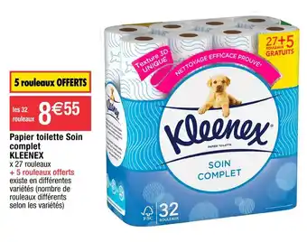Kleenex papier toilette soin complet