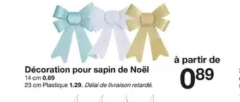 Zeeman Décoration pour sapin de noël offre