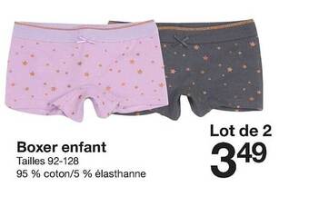 Zeeman Boxer enfant offre