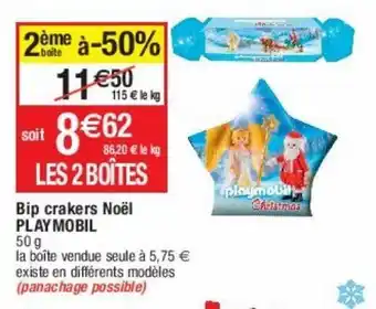 Cora x Carrefour Bip crackers noel playmobil offre