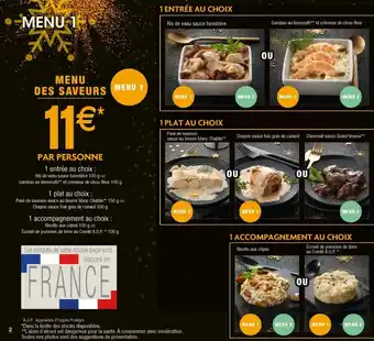 Cora x Carrefour Menu des saveurs offre