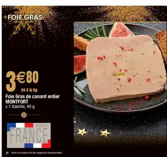 Cora x Carrefour Foie gras de canard entier montfort offre
