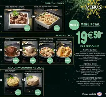 Cora x Carrefour Menu royal offre