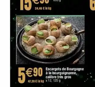 Cora x Carrefour Escargots de bourgogne à la bourguignonne, calibre très gros offre