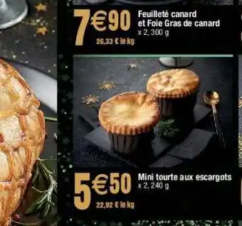 Mini tourte aux escargots