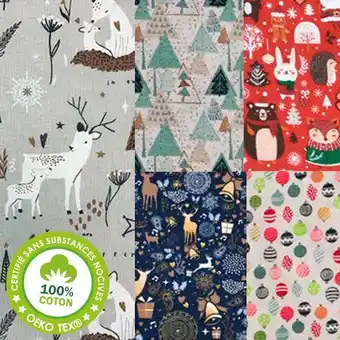 Décor Discount Tissu festif imprimés 100% coton offre