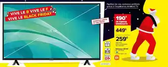 Carrefour Téléviseur led 4k xiaomi 108 cm offre
