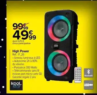 Carrefour Market High power kool star offre