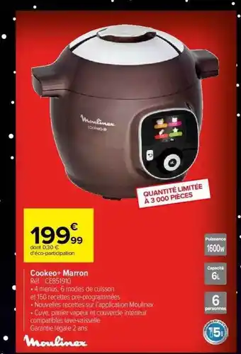 Cookeo+ marron moulinex