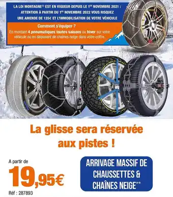 Chaussettes & chaĂźnes neige