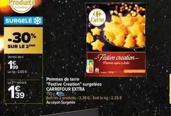 Carrefour Pommes de terre «festive création» surgelées carrefour extra offre