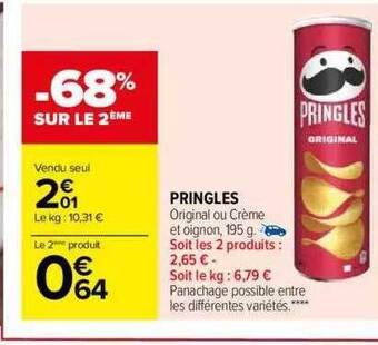 Carrefour Pringles offre