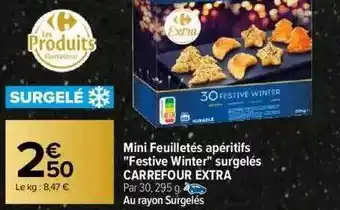 Carrefour Mini feuilletés apéritifs offre