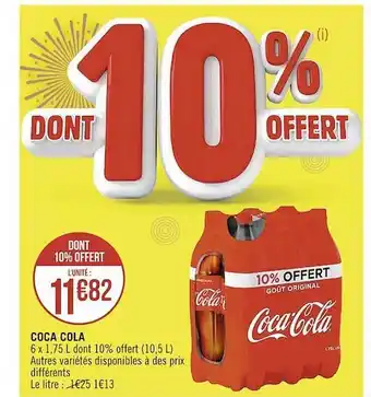 Casino Supermarchés Coca cola offre