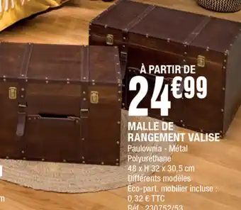 La Foir'Fouille Malle de rangement Valise offre