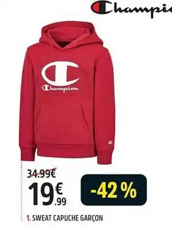 Sweat capuche garçon