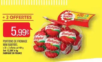 Match Portions de fromage mini babybel offre
