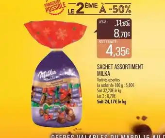 Match Sachet assortiment milka offre