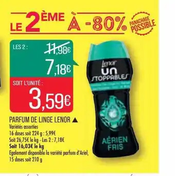 Parfum de linge lenor