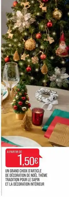 Match Un grand choix d'article de décoration de noël thème tradition pour le sapin et la décoration intérieur offre