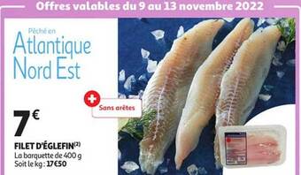 Auchan Filet d'églefin offre
