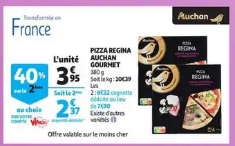 Auchan Pizza regina auchan gourmet offre