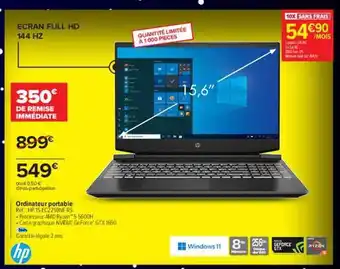 Carrefour Ordinateur portable hp offre