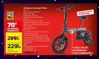 Carrefour Draisienne électrique pliable moovway offre