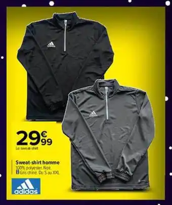 Carrefour Sweat-shirt homme adidas offre