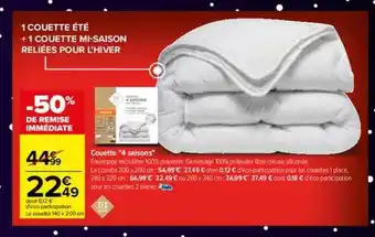 Carrefour Couette offre