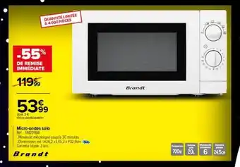 Carrefour Micro-ondes solo brandt offre
