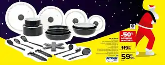 Carrefour Set 26 pièces sitram offre