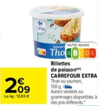 Carrefour Market Rillettes de poisson CARREFOUR EXTRA offre