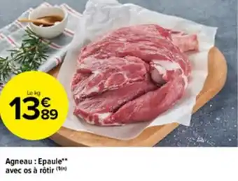 Carrefour Market Agneau : epaule avec os à rôtir offre
