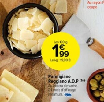 Carrefour Market Parmigiano reggiano A.O.P. offre