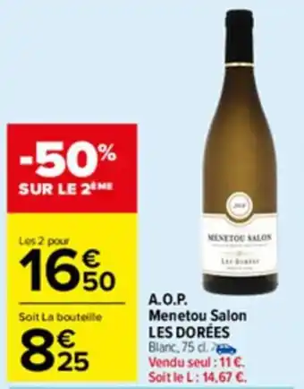 Carrefour Market A.O.P. menetou salon les dorées offre