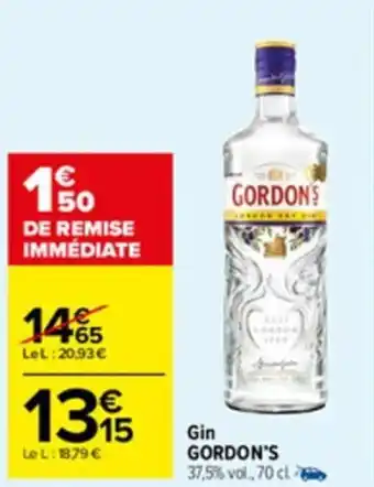 Carrefour Market Gin GORDON'S offre
