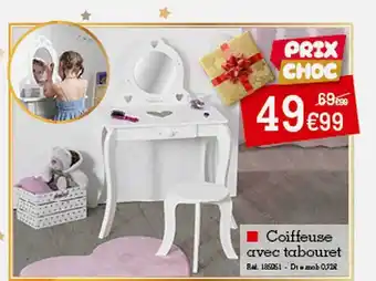 Kandy Coiffeuse avec tabouret offre