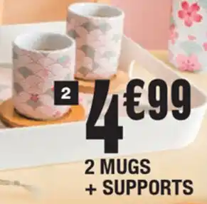 2 Mugs+ Supports