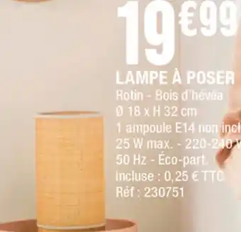 La Foir'Fouille Lampe à Poser offre