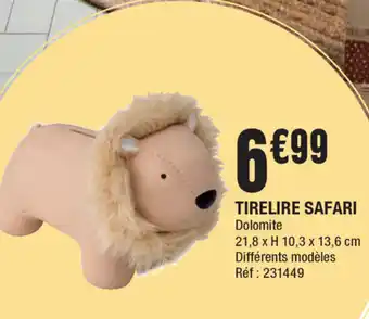 Tirelire Safari