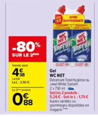 Carrefour Market Gel Wc Net offre