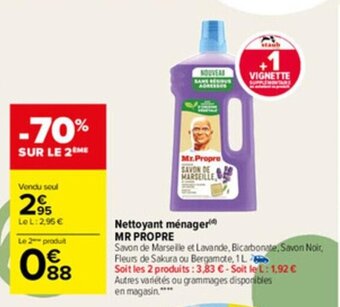 Carrefour Market Nettoyant Menager Mr Propre offre