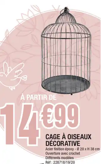 La Foir'Fouille Cage à Oiseaux Décorative offre