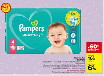 Carrefour Market Pack Couches Pampers offre