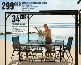 La Foir'Fouille Tonnelle Extensible Artus offre